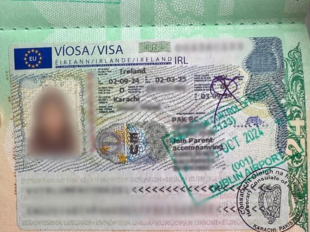 Ireland D Child Dependent Visa — Lahore client, VFS Lahore