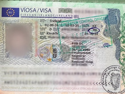 Ireland D Employment Visa — Lahore client, VFS Lahore
