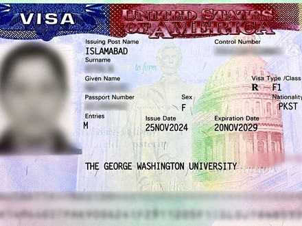 USA F1 Student Visa — Islamabad client, George Washington University